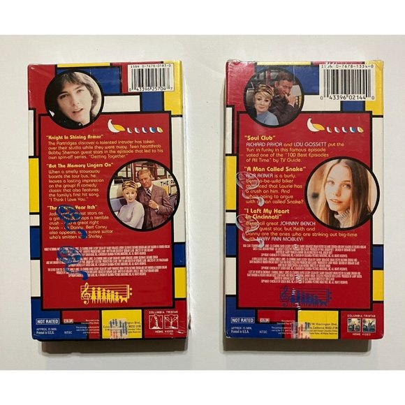 The Partridge Family - Stars in Our Eyes + Nervous Mother Driving 2 VHS LOT - Picture 2 of 2